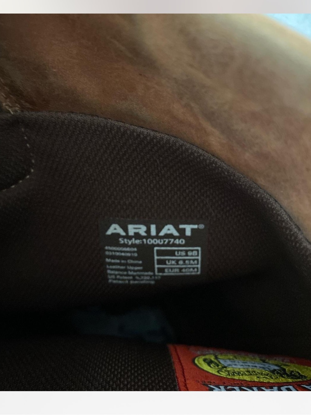 Ariat 5/A Baker Windmere Brown Leather & Plaid Tall Riding Boots waterproof - Picture 5 of 12